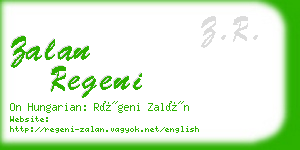 zalan regeni business card